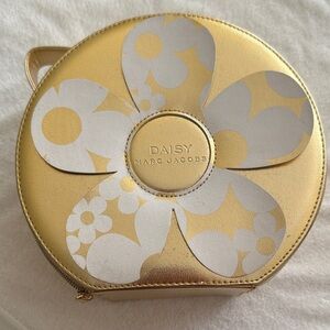 Marc Jacobs Daisy Gold and Silver Cosmetic Case